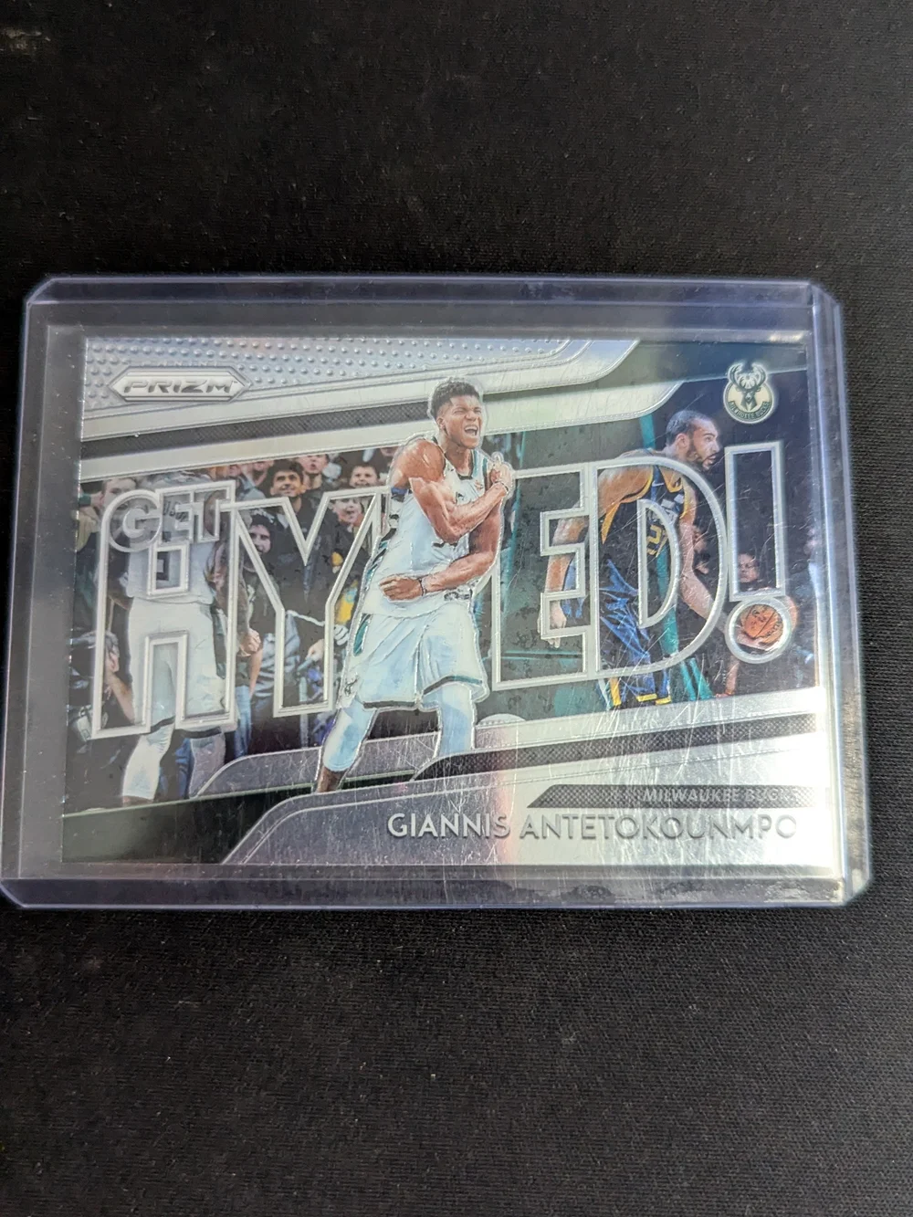 2018-19 Panini Prizm Giannis Antetokounmpo 'GET HYPED!' #8